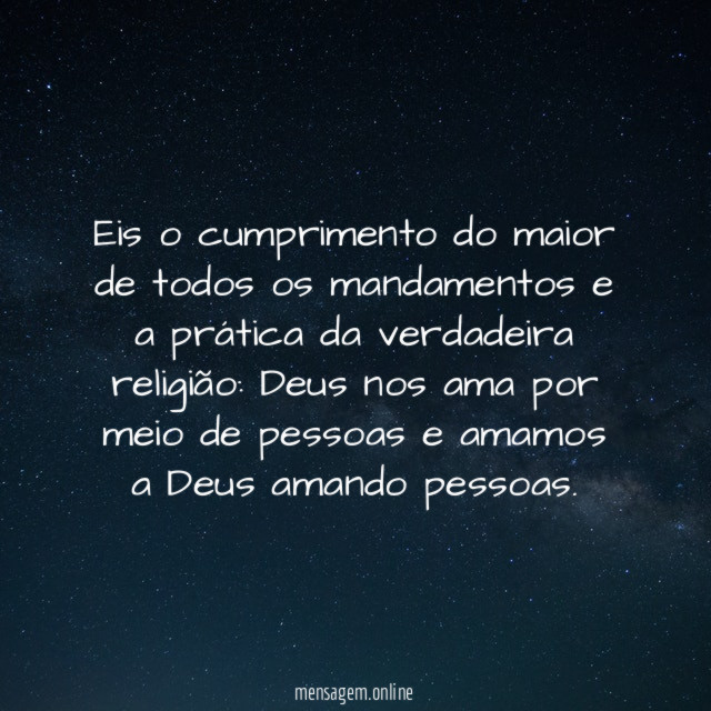Eis o cumprimento do maior de todos os