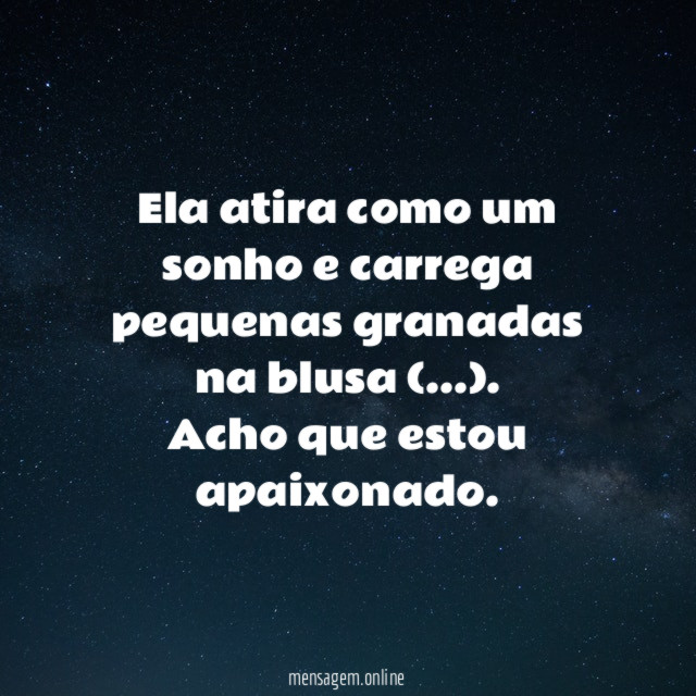 Ela atira como um sonho e carrega pequenas granadas na blusa (