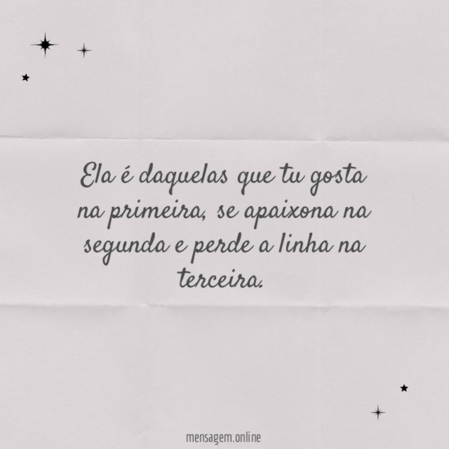 Ela é daquelas que tu