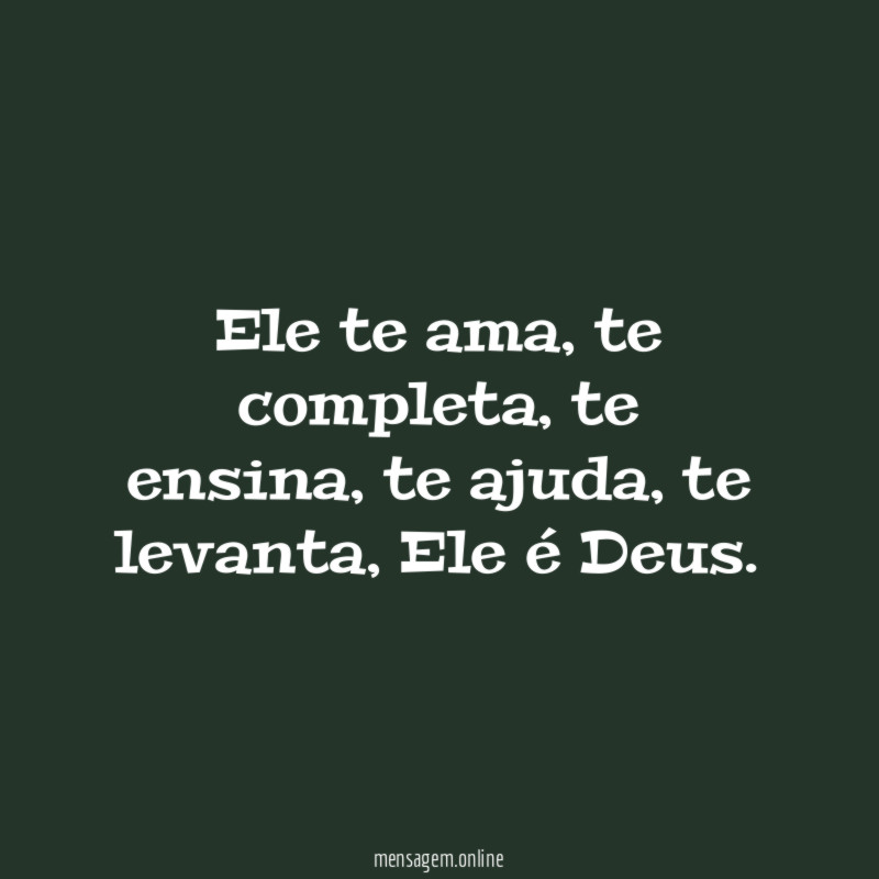 Ele te ama