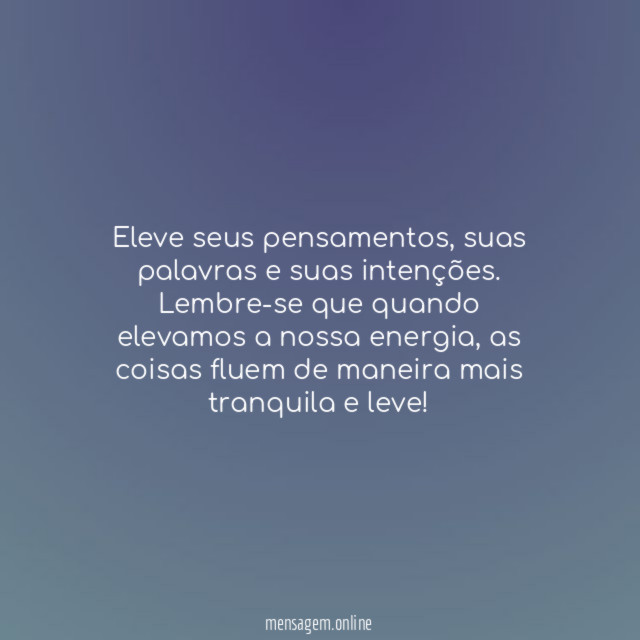 Eleve sua energia