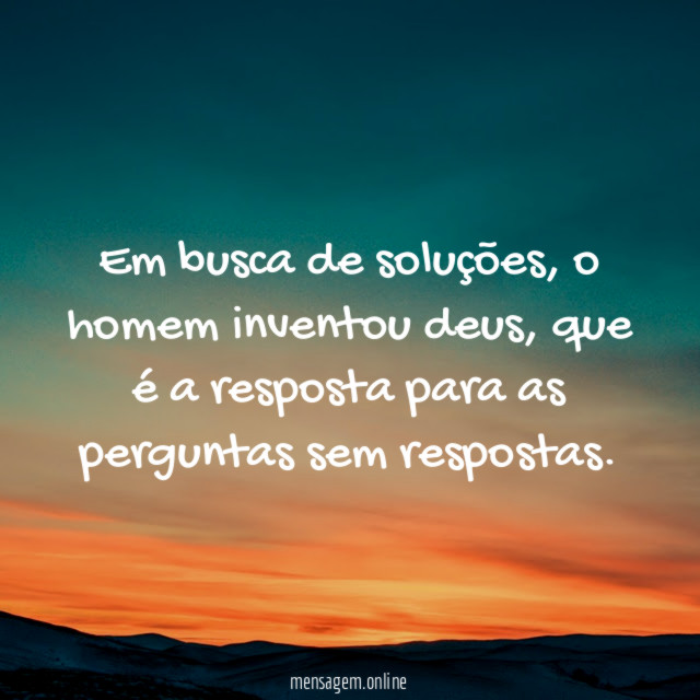 Em busca de soluções
