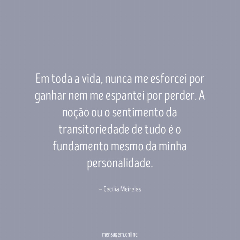 Em toda a vida