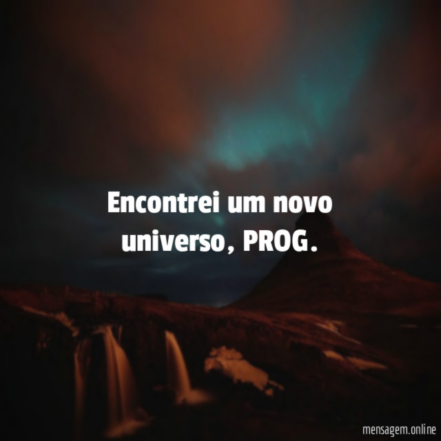 Encontrei um novo universo