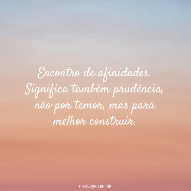 Encontro de afinidades
