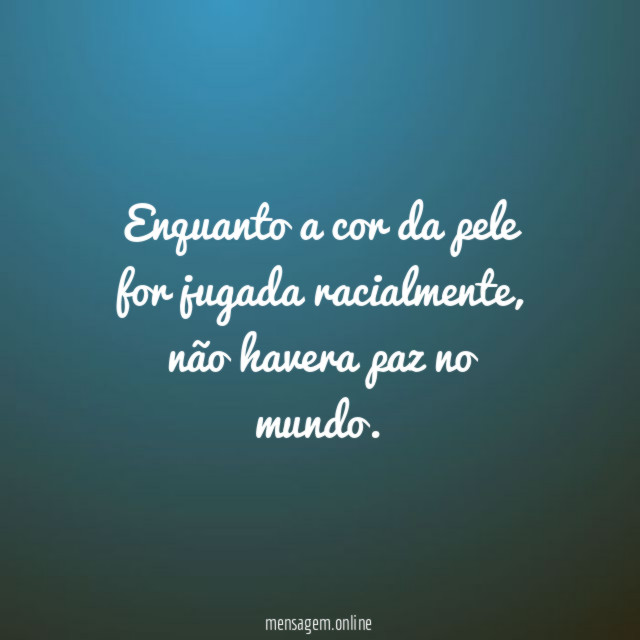 Enquanto a cor da pele for jugada racialmente