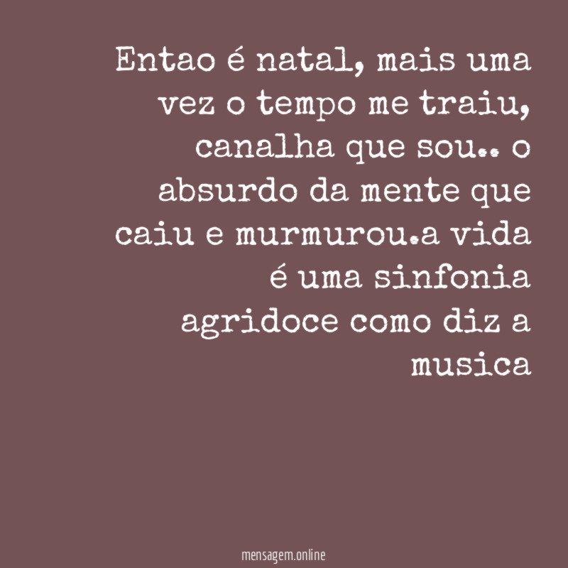 Então é Natal