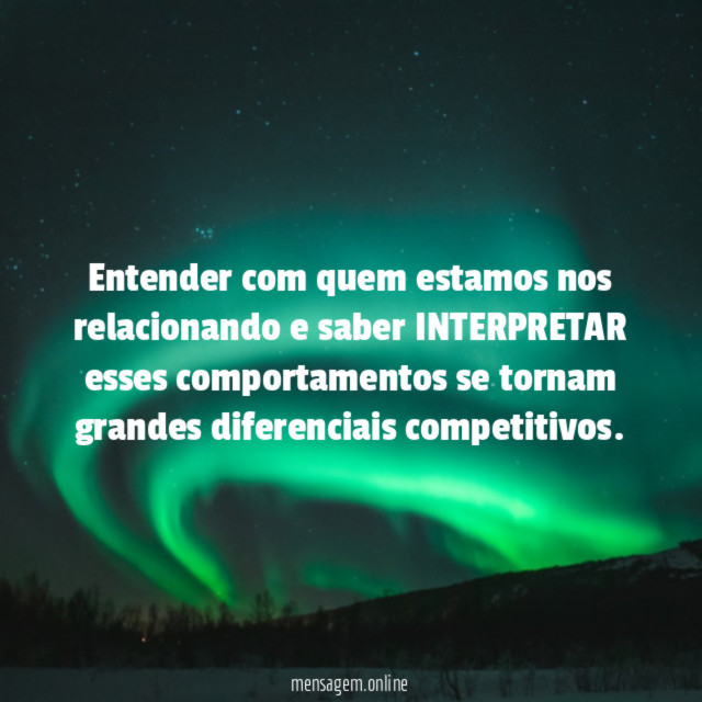 Entender com quem estamos nos relacionando e saber