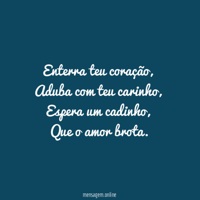 Enterra teu coração