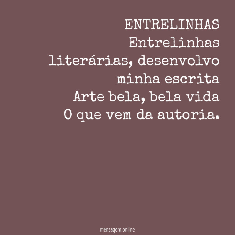 ENTRELINHAS