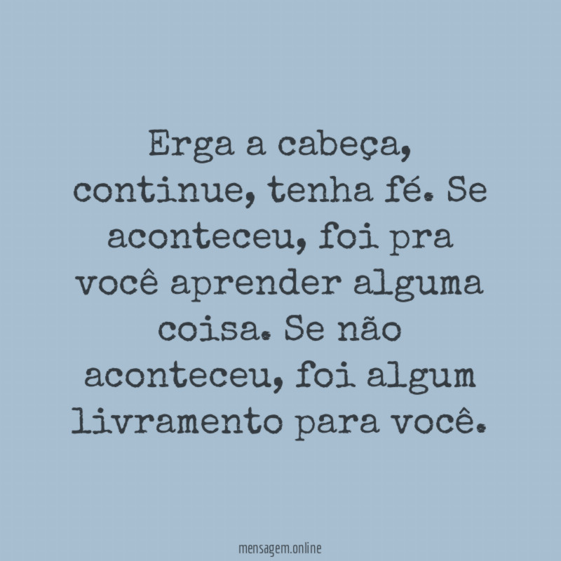 Erga a cabeça