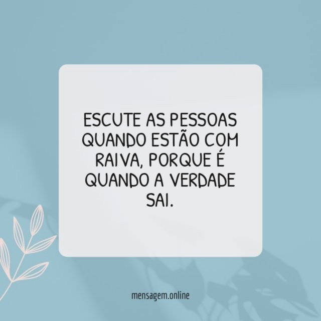 Escute as pessoas