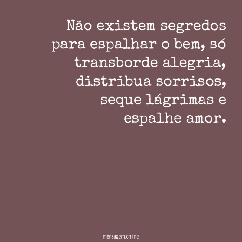 Espalhe o bem