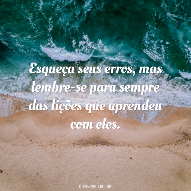 Esqueça seus erros