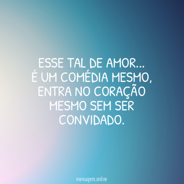 Esse tal de amor