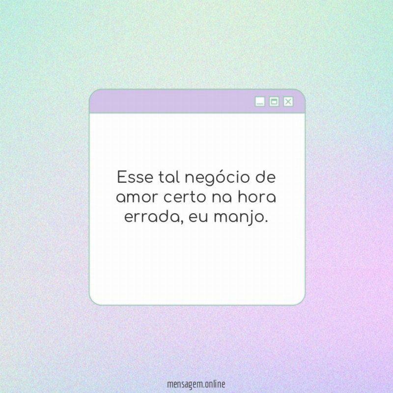 Esse tal negócio de amor