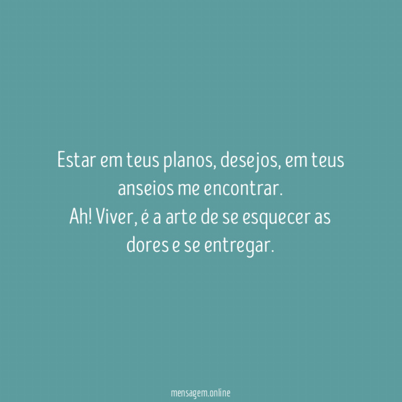 Estar em teus planos