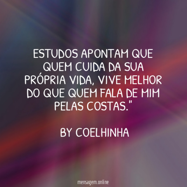 Estudos apontam que quem cuida da sua própria vida