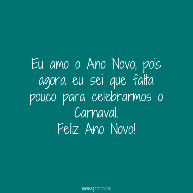 Eu amo o Ano Novo