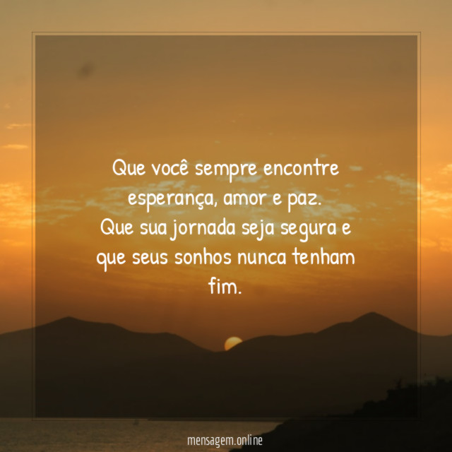 Eu desejo à você