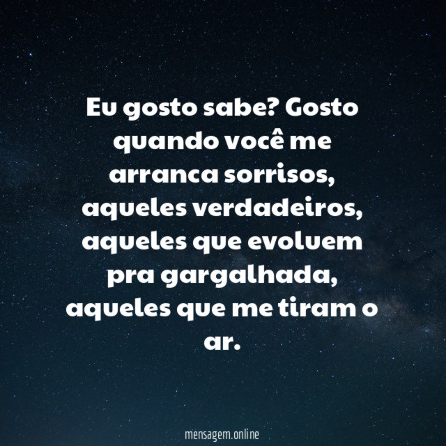 Eu gosto sabe