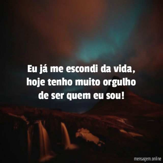 Eu já me escondi da vida