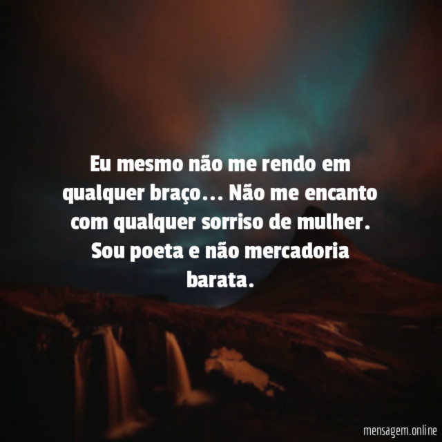 Eu mesmo não me rendo em qualquer braço