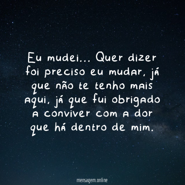 Eu mudei