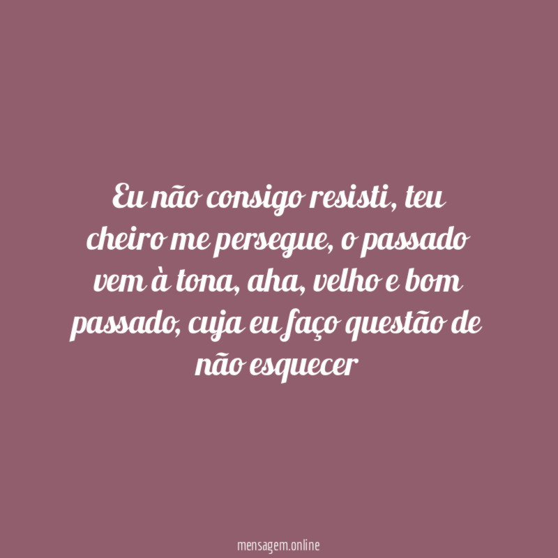 Eu não consigo resisti