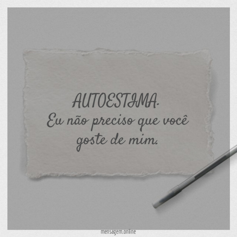 Eu não preciso