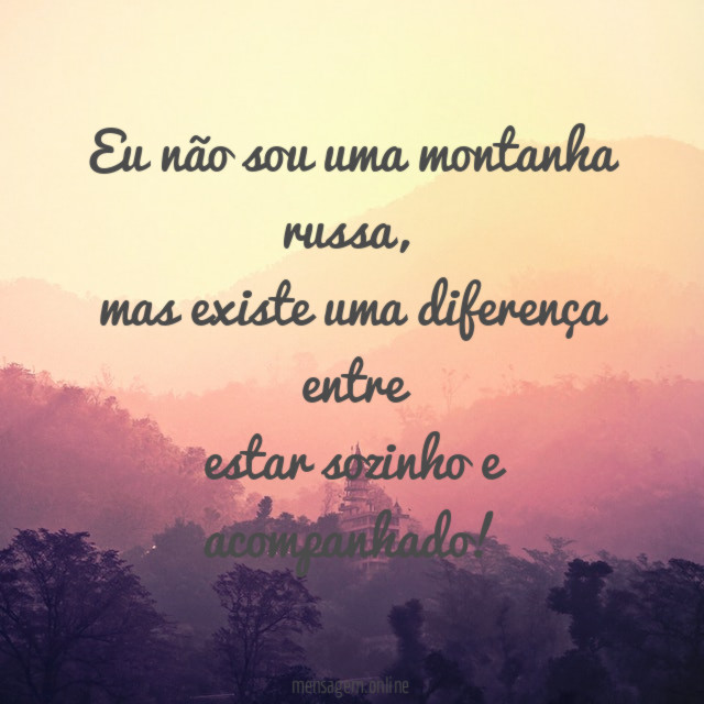 Eu não sou uma montanha russa
