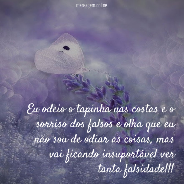 Eu odeio o tapinha nas costas