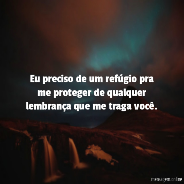 Eu preciso de um refúgio pra me proteger