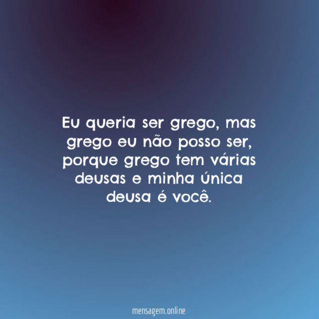 Eu queria ser grego
