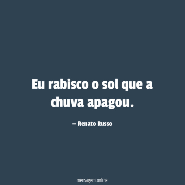 Eu rabisco o sol que a chuva apagou