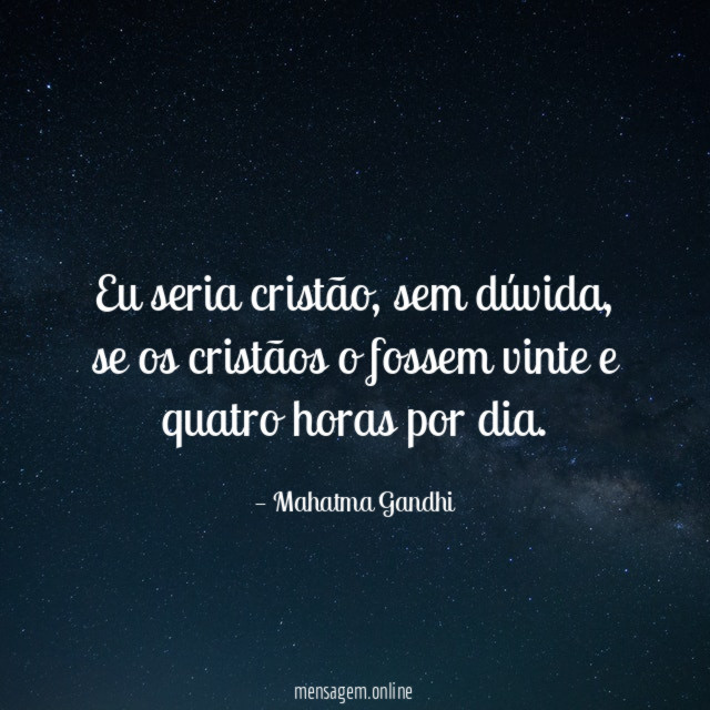 Eu seria cristão