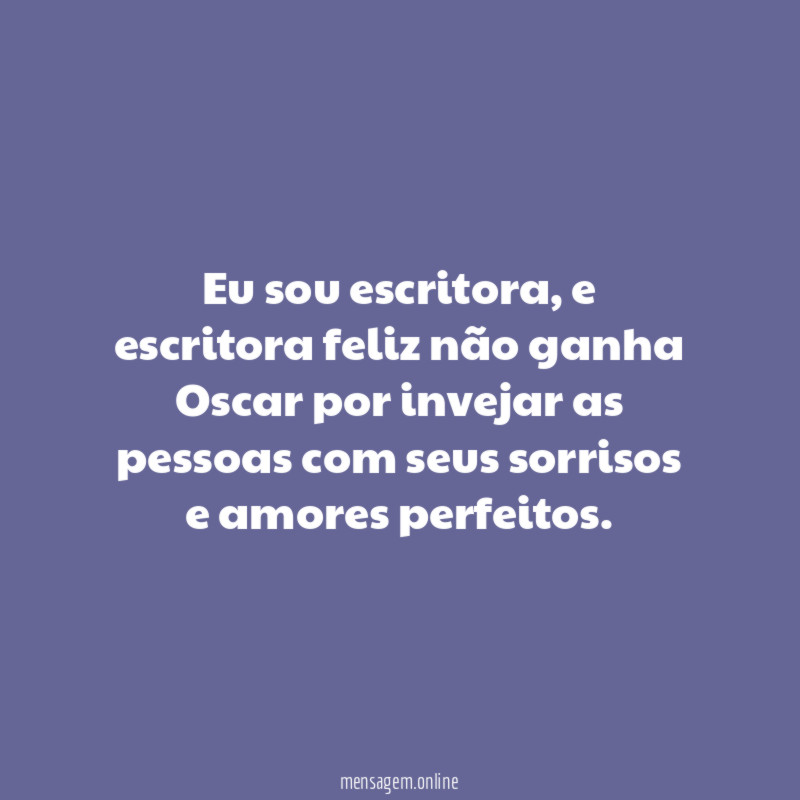 Eu sou escritora
