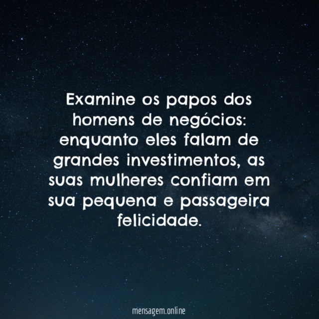 Examine os papos dos homens de negócios