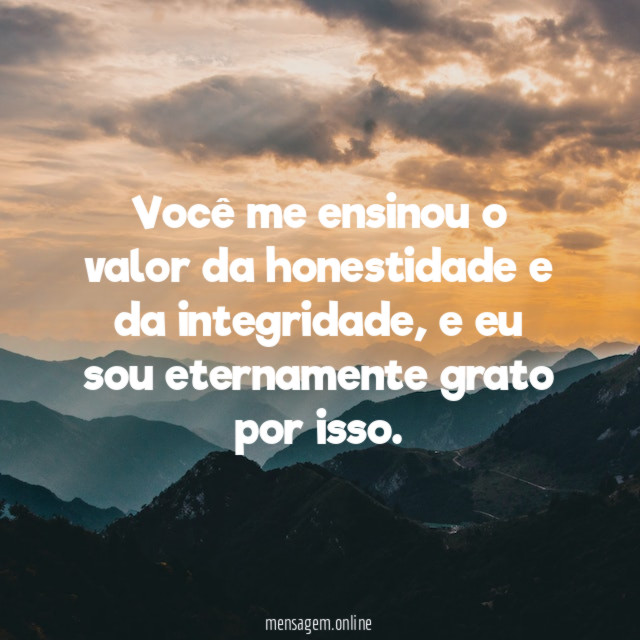Exemplo de Honestidade