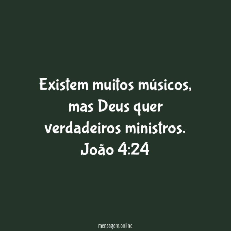 Existem muitos músicos