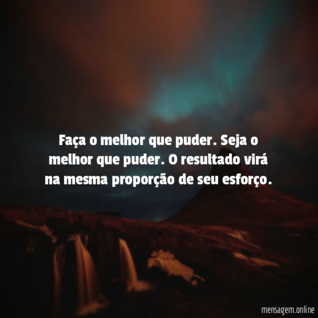Faça o melhor