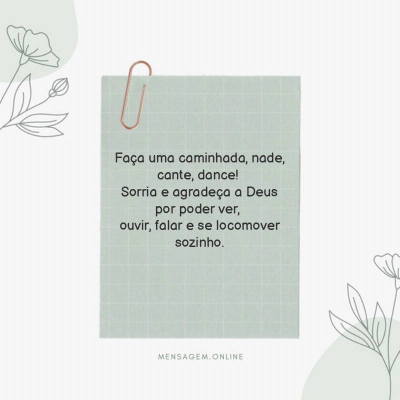 Faça uma caminhada