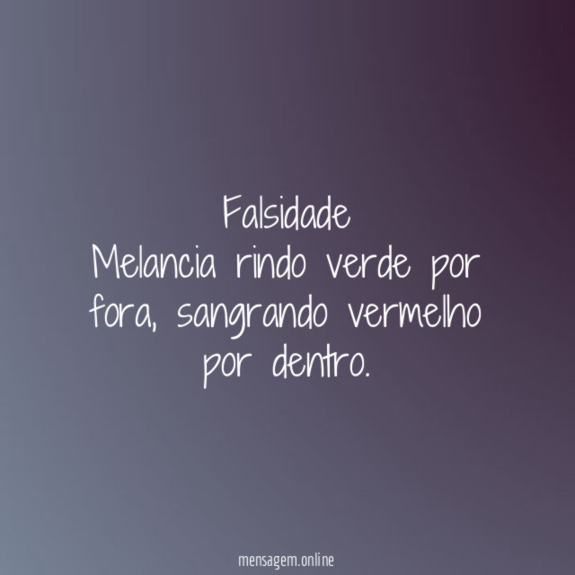 Falsidade Melancia rindo verde por fora