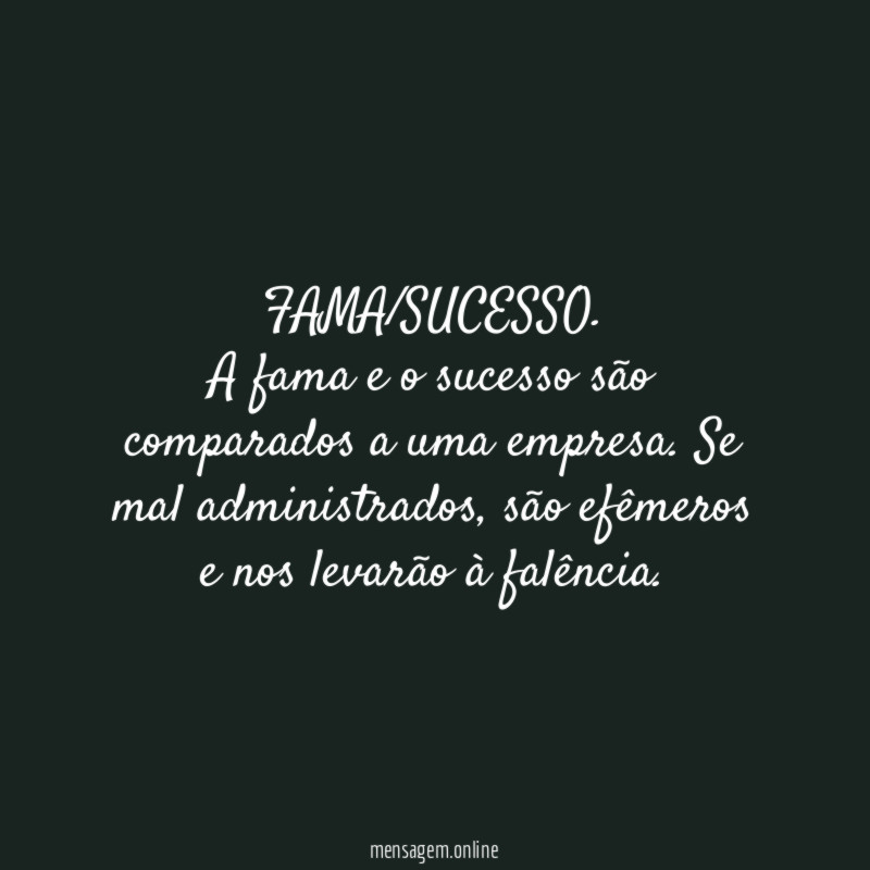 FAMA/SUCESSO