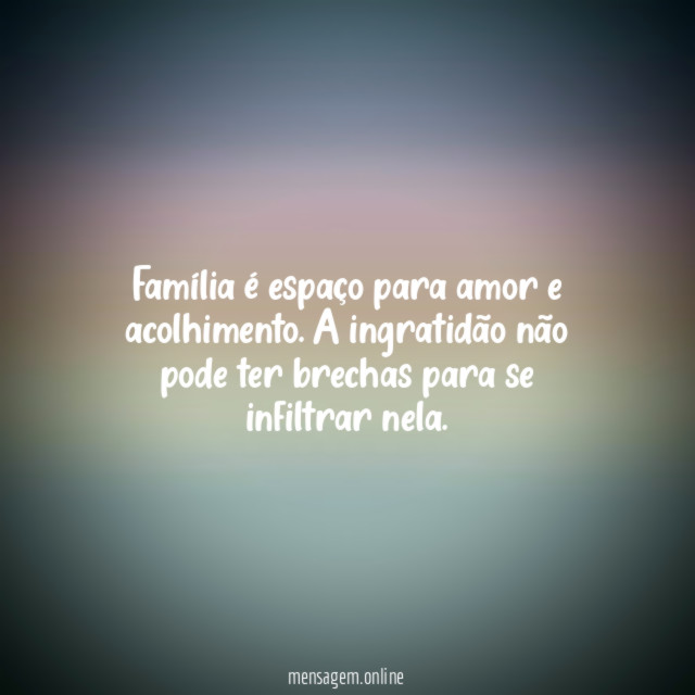 Família é espaço para amor e acolhimento