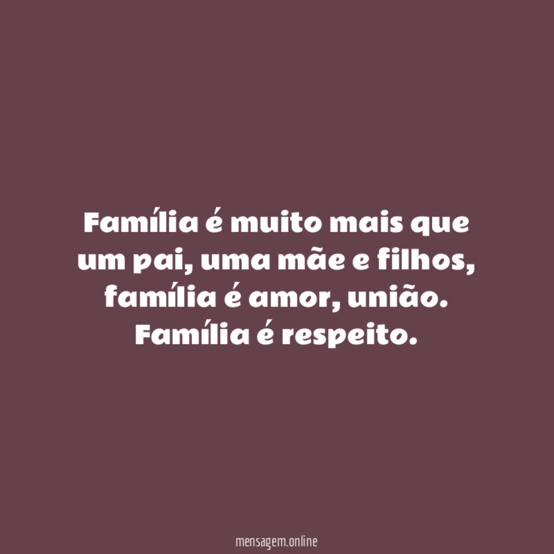 Família é muito mais que um pai