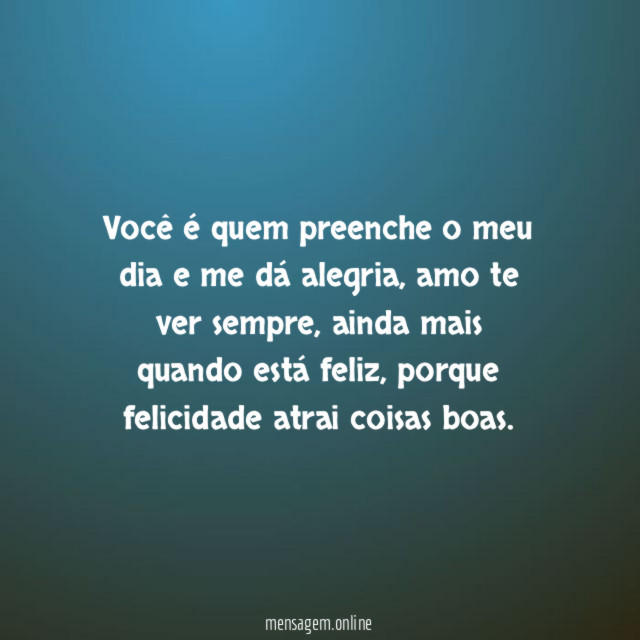 Felicidade atrai