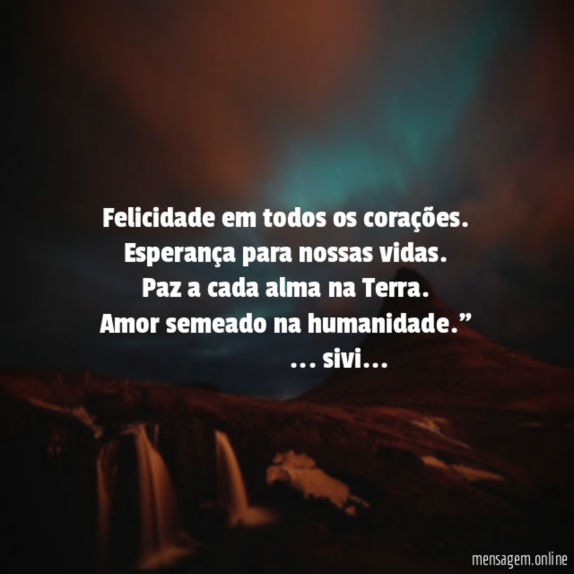 Felicidade em todos os corações