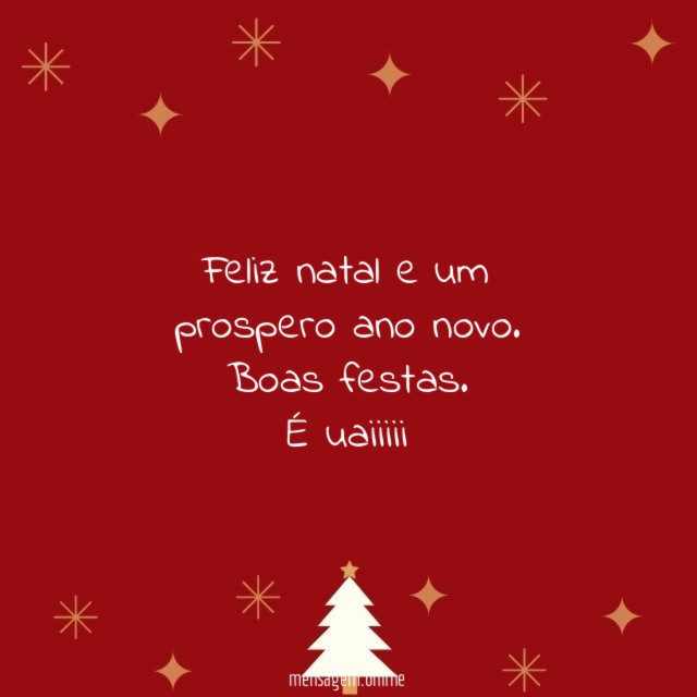 Feliz natal e um prospero ano novo