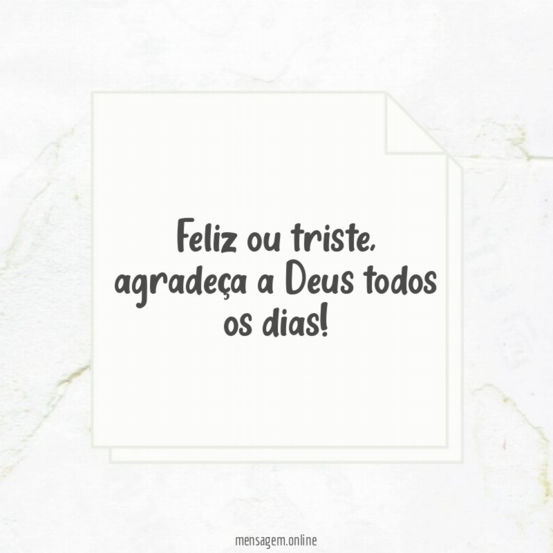 Feliz ou triste